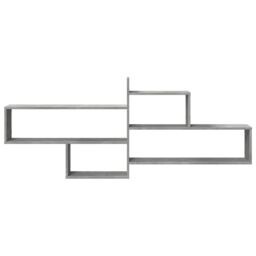 Berkfield Home Wall Shelf Concrete Grey 167.5x18x68 cm Engineered Wood - thumbnail 4