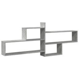 Berkfield Home Wall Shelf Concrete Grey 167.5x18x68 cm Engineered Wood - thumbnail 6