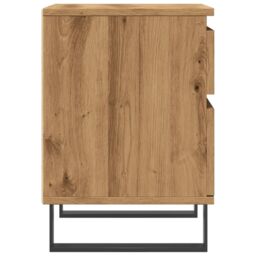 Berkfield Home Bedside Cabinet Artisan Oak 40x35x50 cm Engineered Wood in Brown - Size: 40 x 35 x 50 cm - thumbnail 6