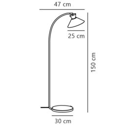 Nordlux Modern Indoor Floor Lamp Black Metal E27 Adjustable Head - Mains Powered, IP20 - thumbnail 9