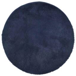 Berkfield Home Shaggy Rug High Pile NAVARRA Navy 100x100 cm Polyester - Size: Medium - thumbnail 3