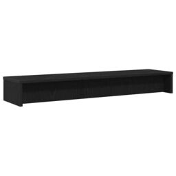 Berkfield Home Monitor Stand Black Oak 100x24x13 cm Engineered Wood - Size: 100 x 24 x 13 cm - thumbnail 7