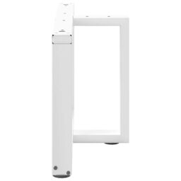 Berkfield Home Coffee Table Legs T-Shaped¬†2 pcs White 70x25x(42-43) cm Steel - thumbnail 5