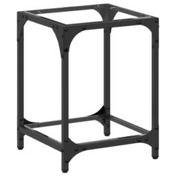 Berkfield Home Coffee Table with Transparent Glass Top 30x30x40 cm Steel - Size: 30 x 30 x 40 cm - thumbnail 1