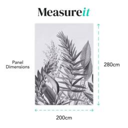 Superfresco Easy Flora & Fauna Mono Print To Order 3m x 2.8m Mural in White - thumbnail 4