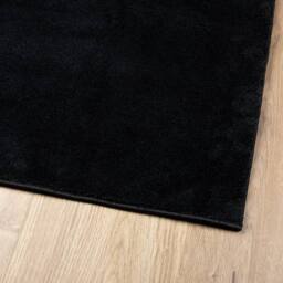Berkfield Home Rug OVIEDO Short Pile Black 120x120 cm - Size: Medium - thumbnail 4