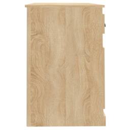 Berkfield Home Desk with Drawer Sonoma Oak 115x50x75 cm Engineered Wood in Brown - Size: 115 x 50 x 75 cm - thumbnail 7