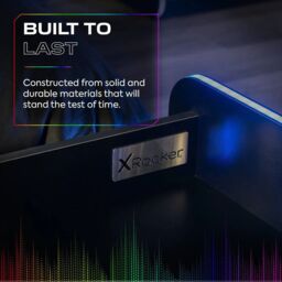 "X Rocker Electra TV Unit for up to 42"" TV's, Shelves & LED Lights in Black" - thumbnail 5