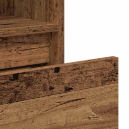 Berkfield Home Modern Book Cabinet Old Wood 36x30x171 cm Engineered Wood in Brown - Size: 36 x 30 x 171 cm - thumbnail 8