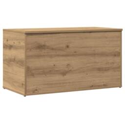 Berkfield Home Storage Chest Artisan Oak 84x42x46 cm Engineered Wood in Brown - Size: 84 x 42 x 46 cm - thumbnail 3