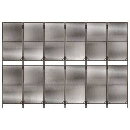 Berkfield Home Room Divider 6 Panels Brown Poly Rattan - thumbnail 5