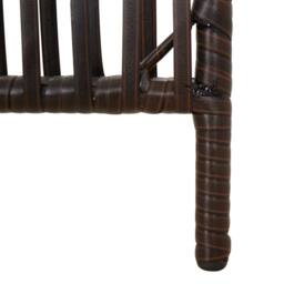 Berkfield Home Room Divider 6 Panels Brown Poly Rattan - thumbnail 6