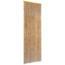 Berkfield Home Insect Door Curtain Bamboo 56x185 cm in Brown