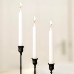 Marco Paul 3 Pack Black Taper Candle Holders - thumbnail 2