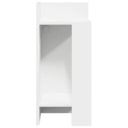 Berkfield Home Side Tables 2 pcs with Shelf White 25.5x27x60 cm - thumbnail 5