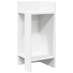 Berkfield Home Side Tables 2 pcs with Shelf White 25.5x27x60 cm - thumbnail 2
