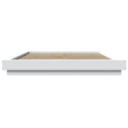 Berkfield Home Bed Frame with LED Lights without Mattress White 160x200cm - Size: 160x200 cm - thumbnail 5