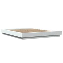 Berkfield Home Bed Frame with LED Lights without Mattress White 160x200cm - Size: 160x200 cm - thumbnail 3