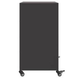 Berkfield Home Sideboard Black 68.5x39x72 cm Steel - thumbnail 7