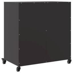 Berkfield Home Sideboard Black 68.5x39x72 cm Steel - thumbnail 8