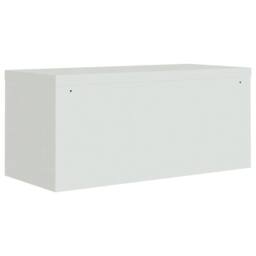 Berkfield Home File Cabinet Light Grey 90x40x220 cm Steel - Size: 90 x 40 x 220 cm - thumbnail 6