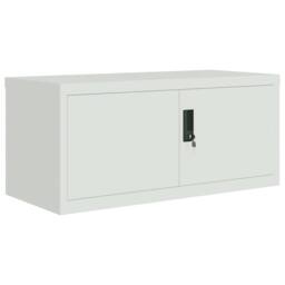 Berkfield Home File Cabinet Light Grey 90x40x220 cm Steel - Size: 90 x 40 x 220 cm - thumbnail 3
