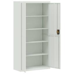 Berkfield Home File Cabinet Light Grey 90x40x220 cm Steel - Size: 90 x 40 x 220 cm - thumbnail 9