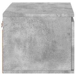 Berkfield Home Durable Wall-mounted Bedside Cabinets with LED Lights 2 pcs Concr in Grey - thumbnail 9