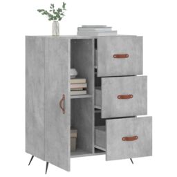 Berkfield Home Sideboard Concrete Grey 69.5x34x90 cm Engineered Wood - thumbnail 4