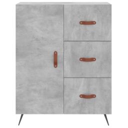 Berkfield Home Sideboard Concrete Grey 69.5x34x90 cm Engineered Wood - thumbnail 5