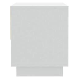 Berkfield Home Bedside Cabinet White 45x34x44 cm Engineered Wood - Size: 45 x 34 x 44 cm - thumbnail 6