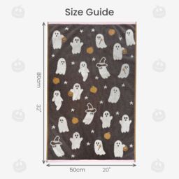 Allure Bath Fashions Luxury Halloween Hand Towels - 100% Cotton Spooky Tea Towels - thumbnail 7