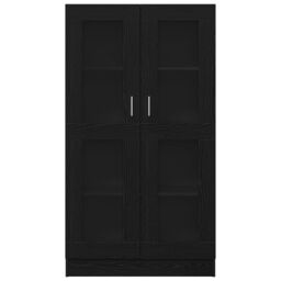 Berkfield Home Book Cabinet Black oak Engineered wood 82.5 x 30.5 x 150 cm - thumbnail 7