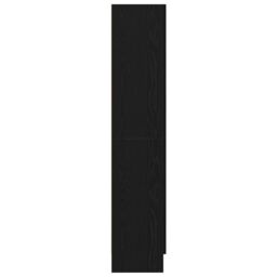 Berkfield Home Book Cabinet Black oak Engineered wood 82.5 x 30.5 x 150 cm - thumbnail 8