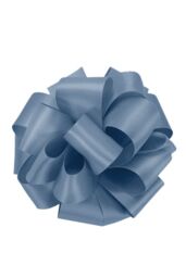 Neel Blue Double Sided Satin Polyester Ribbon Roll, 40mm x 10 Metres in Metallic Silver - thumbnail 2