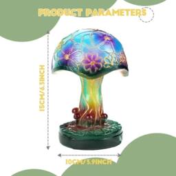 SPETLEK Mushroom Lamp Resin USB Connection Bedside Night - thumbnail 4