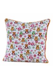 Homescapes Cotton Owls Cushion Cover - Size: 30 cm x 50 cm - thumbnail 1