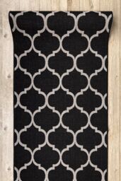 RugsX Sizal Floorlux Runner in Black - Size: 100 cm x 160 cm - thumbnail 4