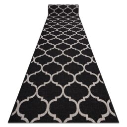 RugsX Sizal Floorlux Runner in Black - Size: 100 cm x 160 cm - thumbnail 1