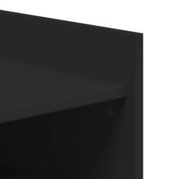 Berkfield Home Shoe Cabinet Black 74.5x37.5x100 cm Engineered Wood - thumbnail 8