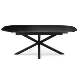 Home Detail Violet Extending Black Sintered Stone Ceramic Dining Table - thumbnail 2