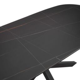 Home Detail Violet Extending Black Sintered Stone Ceramic Dining Table - thumbnail 5