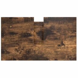 Berkfield Home Bathroom Basin Cabinet with Drawers Smoked Oak 60x34.5x60 cm in Brown - thumbnail 9