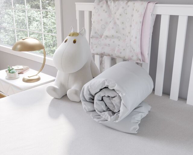 Snug City Anti Allergy 4.5 Tog Summer Soft Touch Microfibre Cot Bed Duvet in White