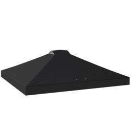 OUTSUNNY Gazebo Roof Replacement UV50+ Waterproof for 3 x 3 m Frame in Black - Size: 3000mm x 3000mm - thumbnail 2