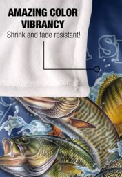 JQ Licensing American Sportfishing Freshwater Silky Touch Super Soft Throw Blanket 152 X 127 cm in White - thumbnail 4