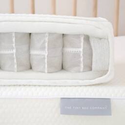 The Tiny Bed Company Luxury Pocket Sprung Cot Bed Mattress (160 x 80cm) in White - Size: Junior - thumbnail 1