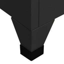 Berkfield Home Locker Cabinet Black 38x40x180 cm Steel - Size: 38 x 40 x 180 cm - thumbnail 6