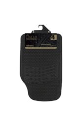 JVL Linear Luxury Car Mat Set in Black - Size: 50 cm x 75 cm - thumbnail 1