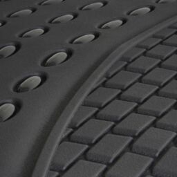 JVL Linear Luxury Car Mat Set in Black - Size: 50 cm x 75 cm - thumbnail 3